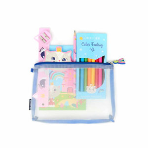 Kit Papeterie Enfants Rentrée Scolaire - Rose - Draeger