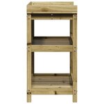 vidaXL Table de rempotage et étagères 82 5x45x86 5cm bois pin imprégné