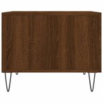 vidaXL Tables basses 2 Pièces chêne marron 50x50x40 cm bois d'ingénierie