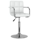 vidaXL Chaise de salle à manger Blanc Similicuir