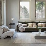 Tapis coton beige texturé avec finition pompons XL - 200 x 300 cm