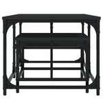 vidaXL Tables basses gigognes 2 Pièces noir bois d'ingénierie