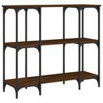 vidaXL Table console chêne marron 102x35x90 cm bois d'ingénierie