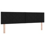 Lit à ressort vidaXL avec matelas Noir 180x200 cm Tissu