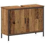 vidaXL Ensemble de meubles de salle de bain 3 pièces en bois ancien