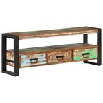vidaXL Meuble TV 120x30x45 cm Bois massif de récupération
