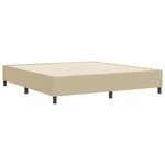 VidaXL Lit Box Spring Vert Clair Grey Super King Tissu en Velours Côtelé