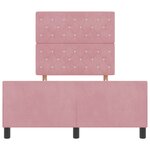 vidaXL Cadre de Lit Rose 120x200 cm Velours