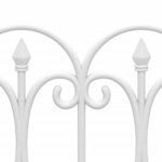 vidaXL Bordures de pelouse 17 Pièces Blanc 10 m PP