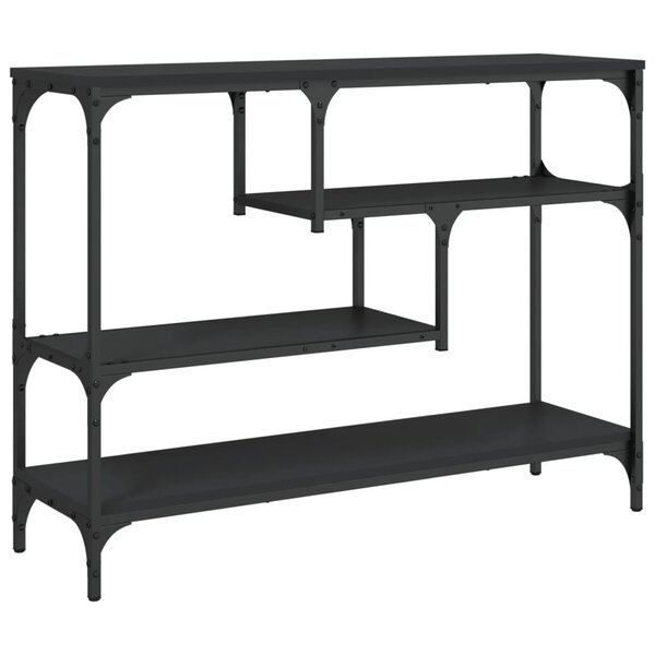 vidaXL Table console noir 100x30x75 cm bois d'ingénierie