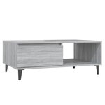 vidaXL Table basse Sonoma gris 90x60x35 cm Aggloméré