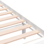 vidaXL Cadre de lit sans matelas blanc bois massif 100x200 cm