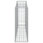 vidaXL Paniers à gabions arqués 6 Pièces 200x30x80/100 cm Fer galvanisé