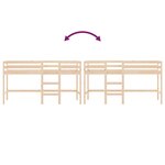 vidaXL Lit mezzanine d'enfants sans matelas avec échelle 90x190 cm