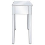 vidaXL Table console miroir MDF et verre 106 5 x 38 x 76 5 cm