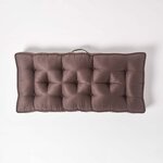 Coussin rehausseur pour canapé en suédine  Chocolat - HOMESCAPES