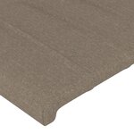 vidaXL Cadre de lit avec tête de lit Taupe 120x200 cm Tissu