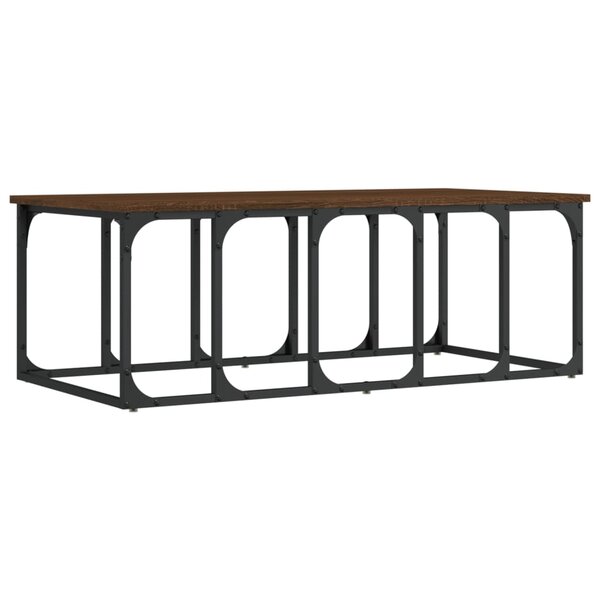 vidaXL Table basse chêne marron 100x50x35 5 cm bois d'ingénierie