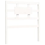 vidaXL Cadre de lit sans matelas blanc bois de pin massif