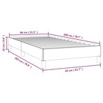 vidaXL Cadre de lit Blanc 80x200 cm Similicuir