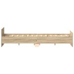 vidaXL Cadre de lit sans matelas chêne sonoma 140x200 cm