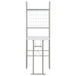 vidaXL Ensemble à dîner pliant 3 Pièces et étagère de rangement MDF acier