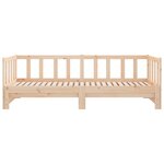 vidaXL Lit coulissant 2x(80x200) cm Bois de pin massif