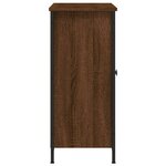 vidaXL Buffet chêne marron 100x33x75 cm bois d'ingénierie