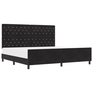 Literie vidaXL Noir 200x200 cm Velours