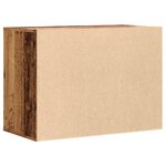 vidaXL Commode d'angle vieux bois 80x41x58 cm bois d'ingénierie