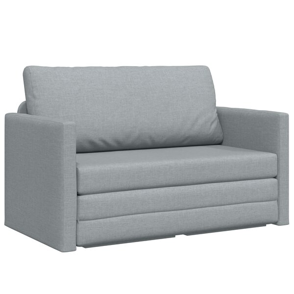 vidaXL Canapé-lit au sol 2-en-1 gris clair 124x71x78 cm en tissu