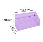 Trieur vertical / porte lettres 3 compartiments carton aquarel - x 4 - exacompta