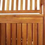 vidaXL Banc de rangement 170 cm Bois d'acacia solide