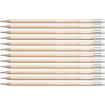 Crayon graphite swano pastel hb bout gomme x 12 stabilo