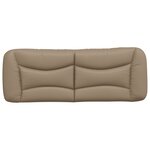 vidaXL Coussin de tête de lit cappuccino 140 cm similicuir
