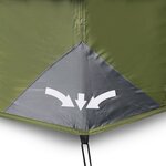 vidaXL Tente familiale 9 personnes vert libération rapide imperméable