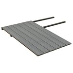 vidaXL Panneaux de terrasse et accessoires WPC Marron/gris 15 m² 4 m