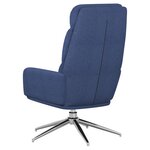 vidaXL Chaise de relaxation Bleu Tissu