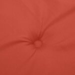 vidaXL Coussins de chaise à dossier bas lot de 6 rouge mélangé tissu