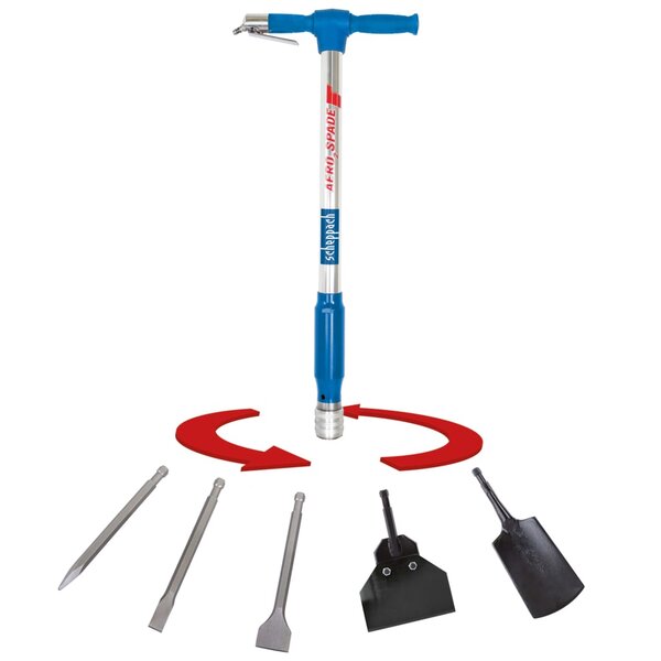 Scheppach multi-outil pneumatique 5 en 1 aero² spade 6 3 bar