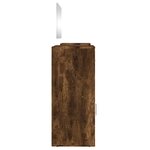 vidaXL Ensemble de coiffeuse 4 Pièces chêne fumé bois d'ingénierie