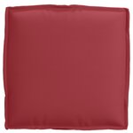 vidaXL Coussins Pallet pour assise 4 Pièces Rouge vin 40x40x8 cm Tissu Oxford
