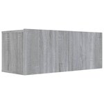 vidaXL Ensemble de meubles TV 3 Pièces Sonoma gris Bois d'ingénierie
