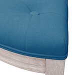 vidaXL Banc Bleu 110 5x45x49 cm Velours