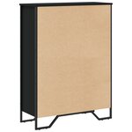 vidaXL Bibliothèque noir 80x31x106 cm bois d'ingénierie