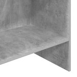 vidaXL Bibliothèque Gris béton 60x35x180 cm Bois d’ingénierie