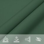 vidaXL Voile de parasol tissu oxford rectangulaire 3x6 m vert foncé