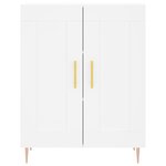 vidaXL Buffet haut Blanc 69 5x34x180 cm Bois d'ingénierie