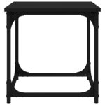 vidaXL Table d'appoint Noir 40x40x40 cm Bois d'ingénierie