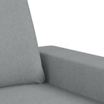 vidaXL Ensemble de canapés 3 Pièces gris clair tissu